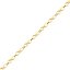 Pulsera oro 18k en forma de infinitos para mujer de 19 cm
